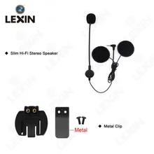 Lexin Eearpiece de Intercomunicación Auricular y Clip Set Accesorios para LX-R6 R3 Bluetooth Casco Intercomunicador Del Interphone Auricular del Enchufe de Gato