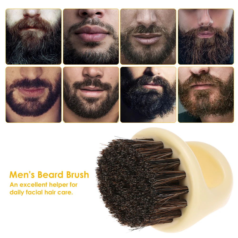 Парикмахерская Для мужчин кисточку для бритья натуральный фирмы конский волос борода кисти лицом Усы бороды очистки массаж кожи щетка