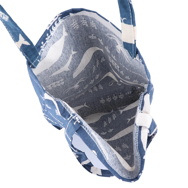 1PCS Print Whale Octopus Sea Life Shopping Bags Durable 1 Layer NO Lining Cotton Linen Shopping Tote Carrying Shoulder Bag 1PCS Print Whale Octopus Sea Life Shopping Bags Durable 1 Layer NO Lining Cotton Linen Shopping Tote Carrying Shoulder Bag