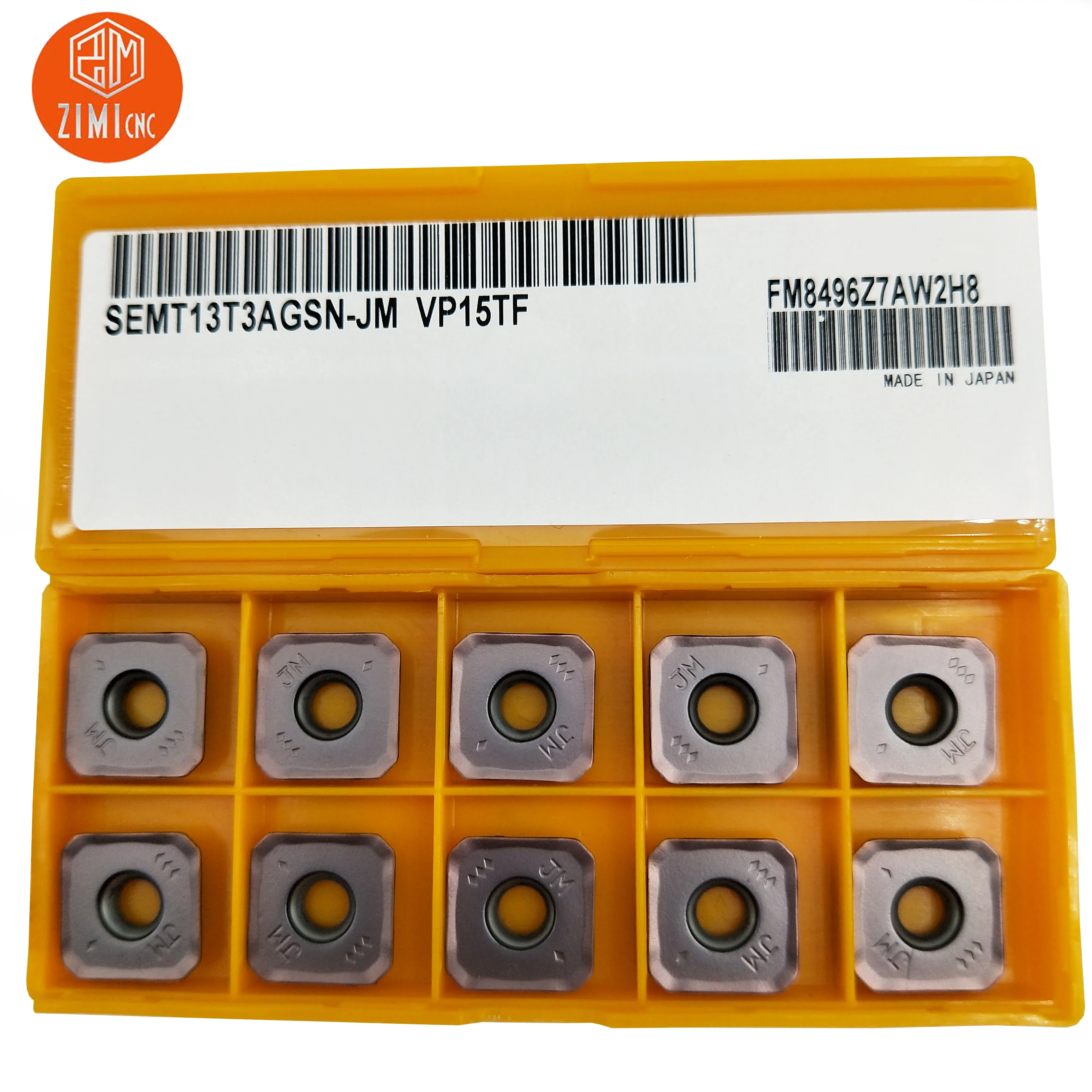 10 pcs SEMT13T3 AGSN-JM VP15TF Carbide Inserts SEMT13T3 Milling Inserts CNC Lathe Blade Cutting Tools for KM13 Milling Inserts four jaw chuck Machine Tools & Accessories