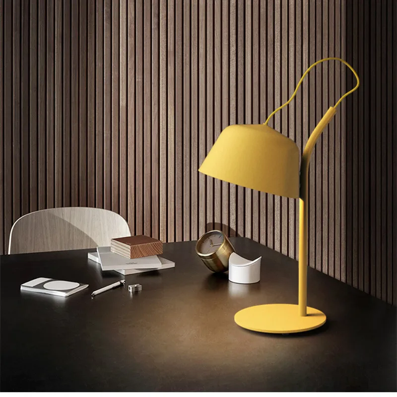 

Nordic Personality Multicolor Macaron LED Table Lamp Designer Living Room Office Study Meeting Room Hotel Bed Lamp Free Shipping
