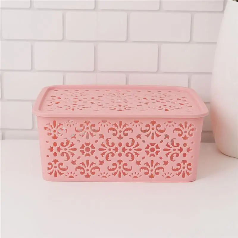 OUNONA Hollow Underwear Bra Storage Box Drawer Closet Organizers Boxes For Scarfs Socks Desktop Cosmetic Sundries Finishing Box