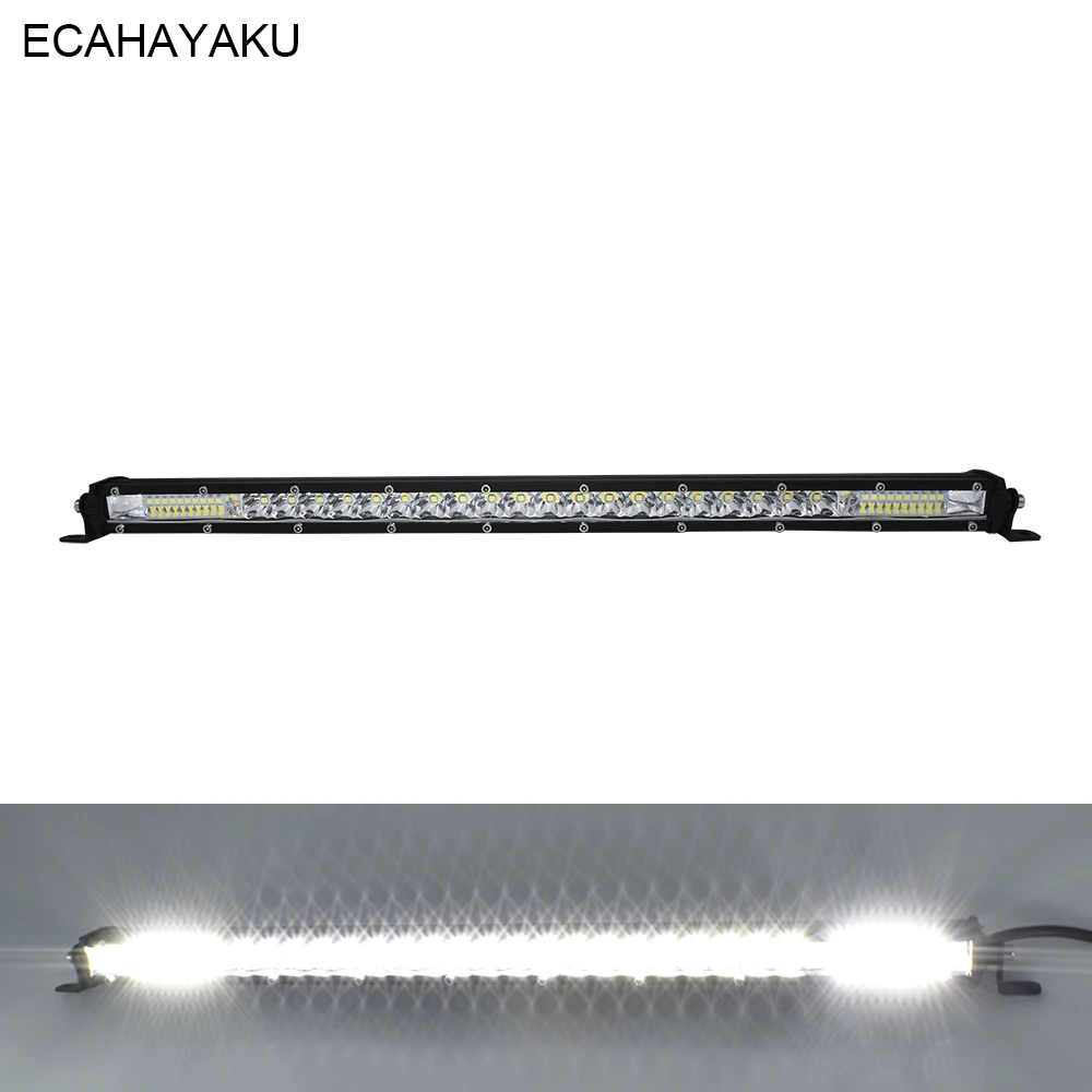 

ECAHAYAKU 21inch LED Light Bar Work Light 120W IP67 Dustproof for Driving Offroad Boat Car Train Tractor SUV Trucks ATV 12V/24V