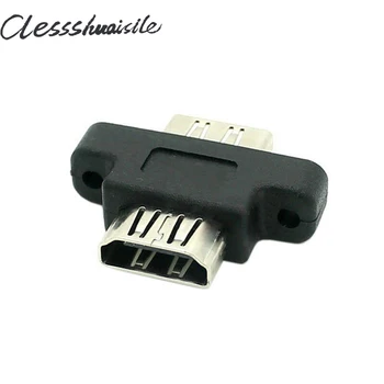 

(100pcs/lot) HDMI Female To HDMI 1.4 Female Extension Extender Coupler Adapter with Panel Mount Holes