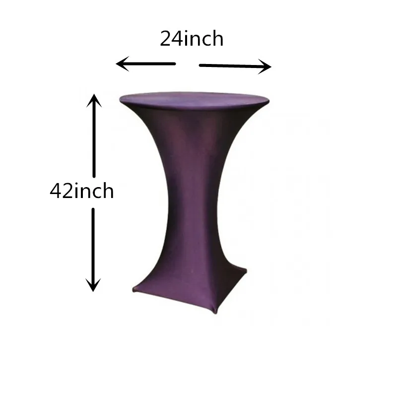 

2015 new arrival latest design wholesale price spandex cocktail table cover for decoration