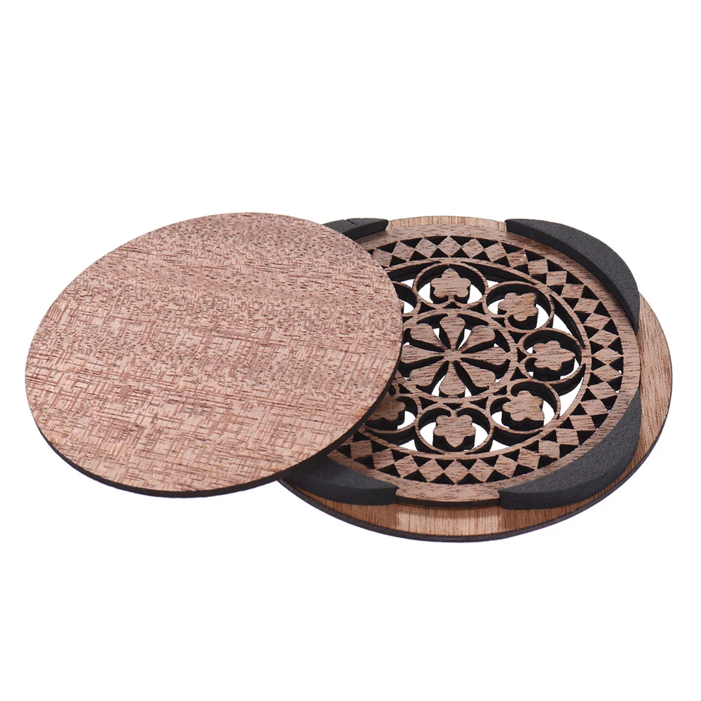 Guitar Wooden Soundhole Sound Hole Cover Block Feedback er Mahogany Wood for EQ Acoustic Folk Guitars guitar soundhole cover