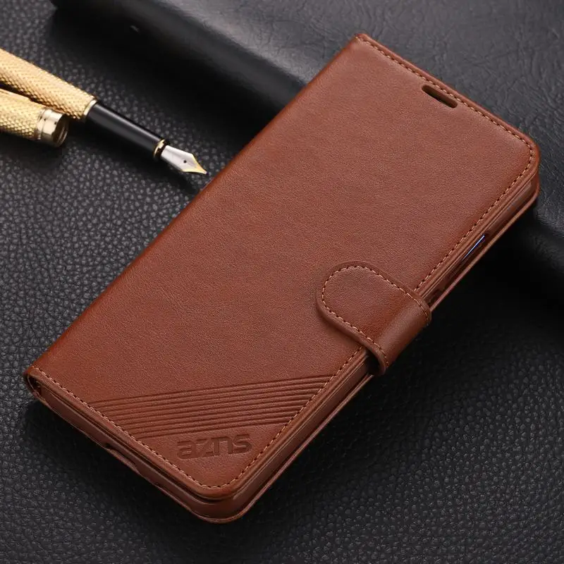 

Case For Huawei Honor View 20 V20 Case Cover Luxury Magnetic Flip Wallet Vintage Plain Leather Phone Bag On Honor V 20 360 Coque