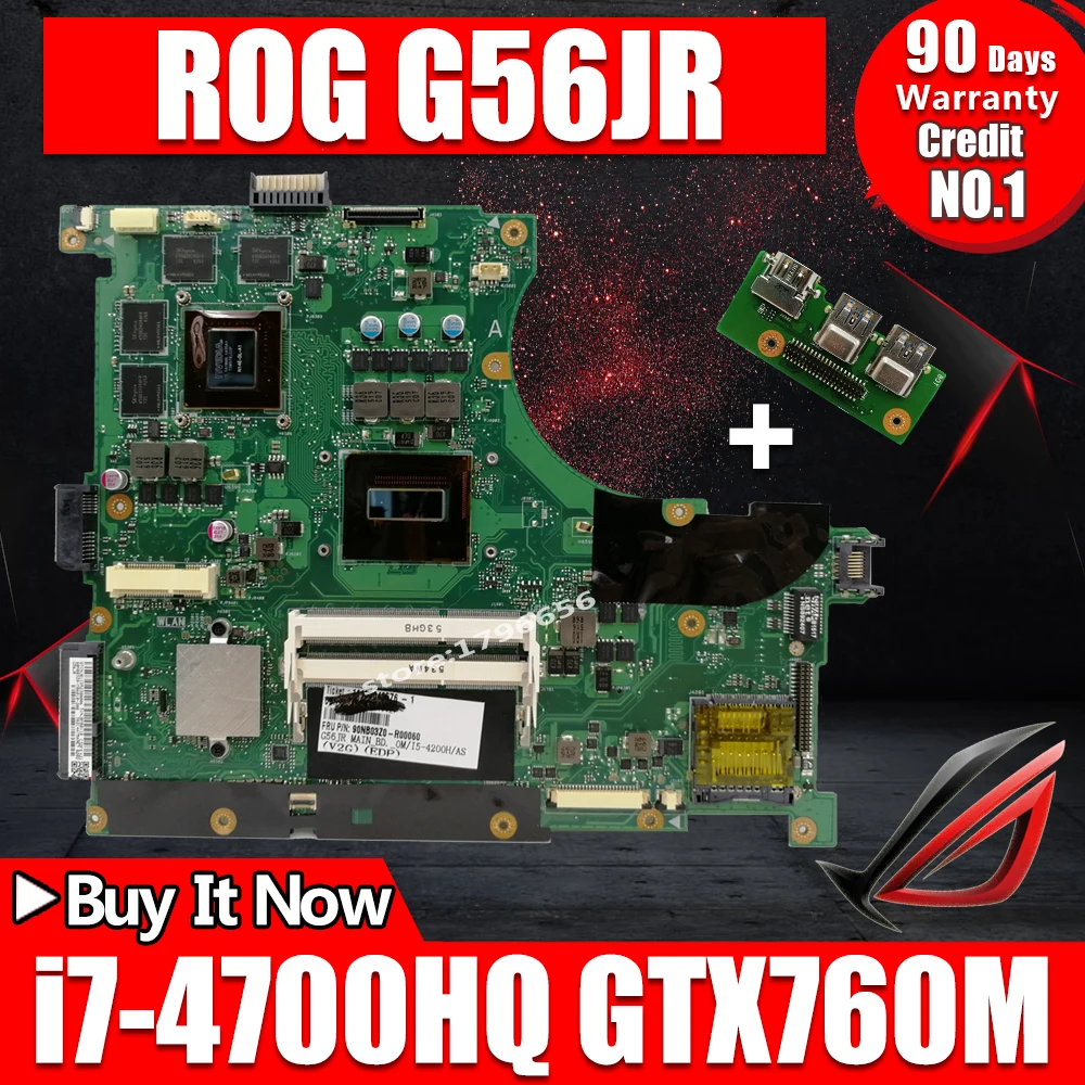 Отправка платы+ N56JR материнская плата i7-4700HQ GT760M для ASUS N56J G56J G56JR материнская плата для ноутбука N56JR материнская плата N56JR основная плата