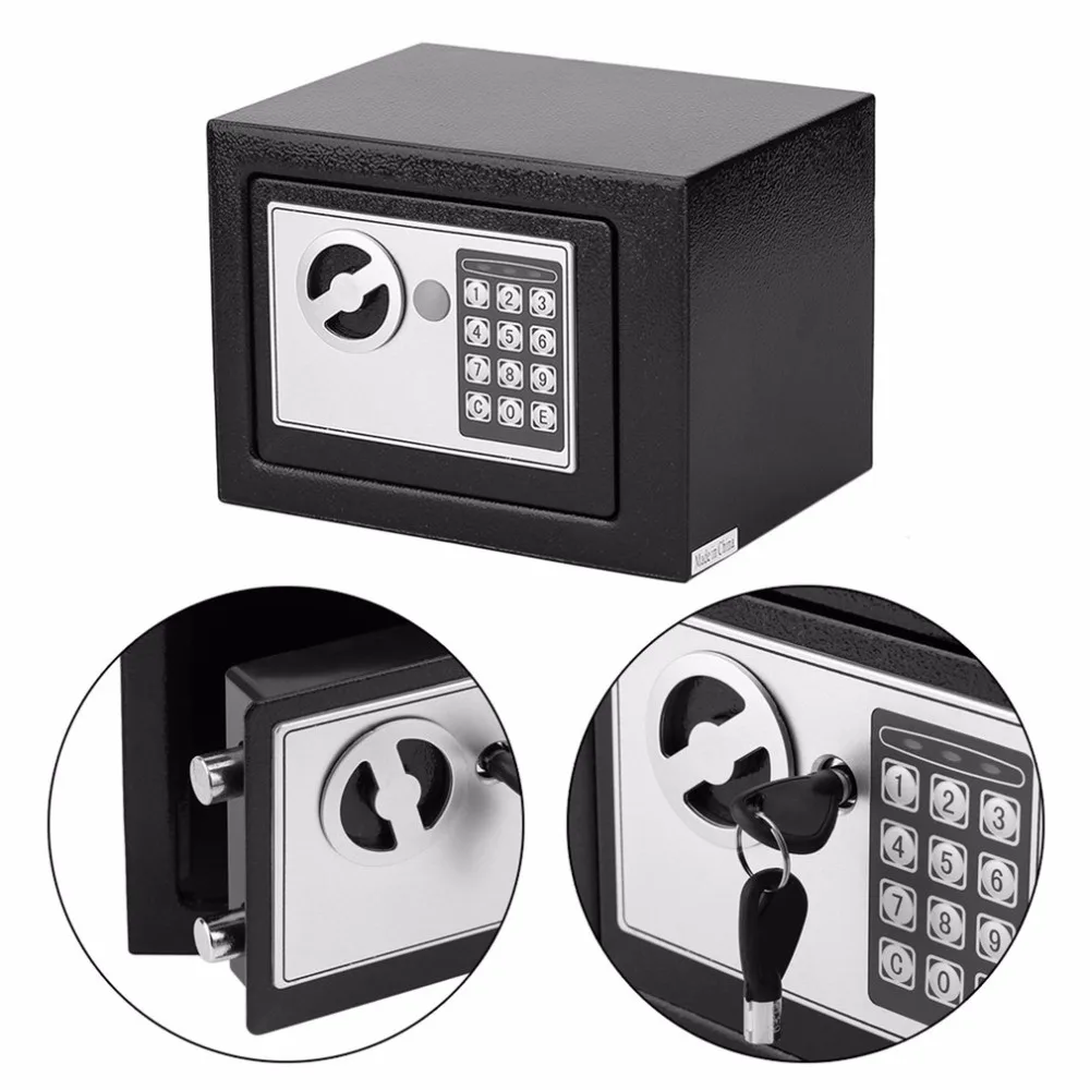 4.6L Professional safety box Home Digital Electronic Security Box Home Office Wall Type Jewelry Money Anti-Theft safe Box
