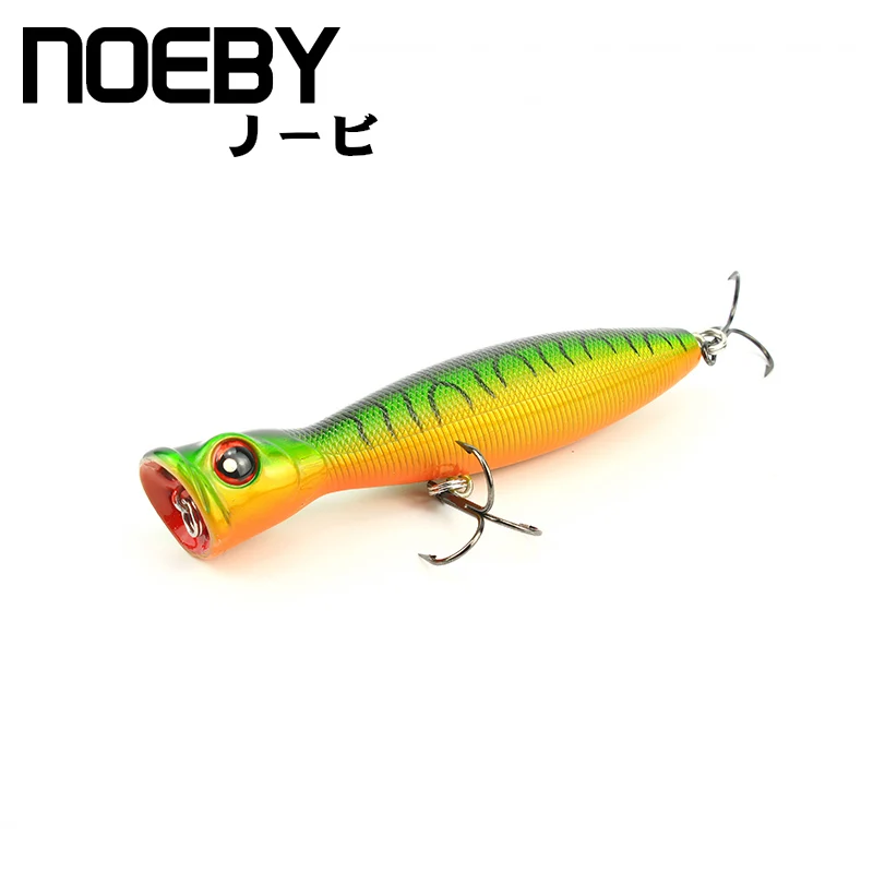 NOEBY 1 шт. рыболовная приманка 100 мм/17 г Супер Поппер верхние водные приманки