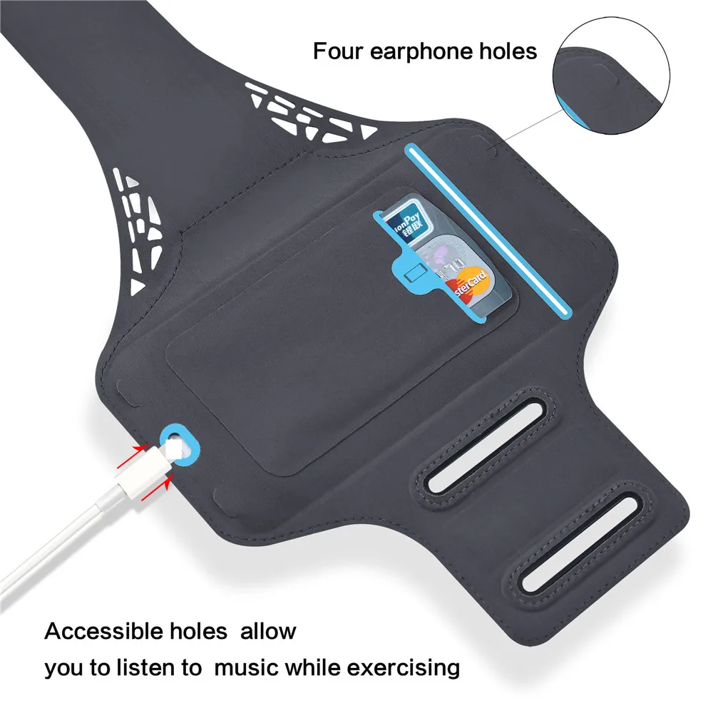 SZYSGSD водонепроницаемый спортивный бег тренажерный зал бег рука сумка сенсорный экран сотовый телефон на руку наручный ремешок ручной Чехол-держатель для мобильного телефона