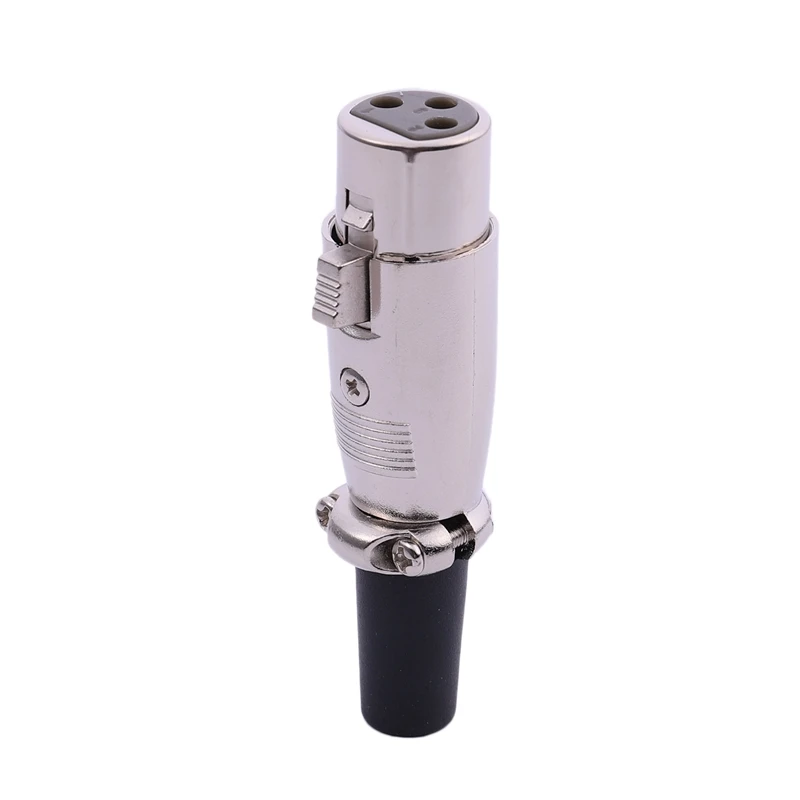 Женский 3 клеммы XLR Mic микрофон аудио кабель Разъем 7 см длина|Коннекторы и разъёмы|