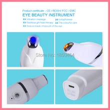 4в1 USB микро Вибрация Гальваническое ионное инфракрасное освещение волны Подогрев глаз мешочек темные круги лечебное косметическое устройство