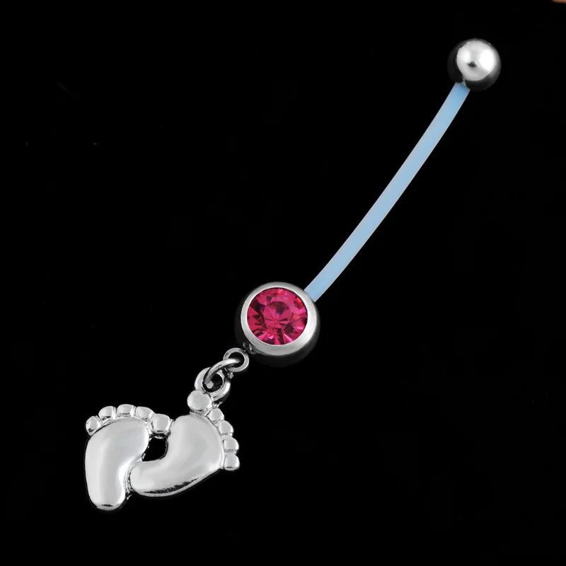 1PCnavel pregnant maternity CZ jewelry Baby Belly ring Belly Button