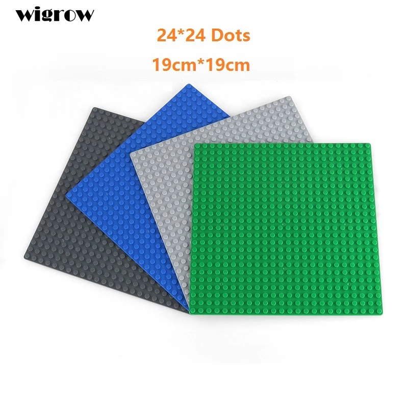 

Base Plate For Small Bricks Baseplates 24*24 Dots 19cm*19cm Base Compatible With Major Brand Blocks DIY Building Blocks Toys