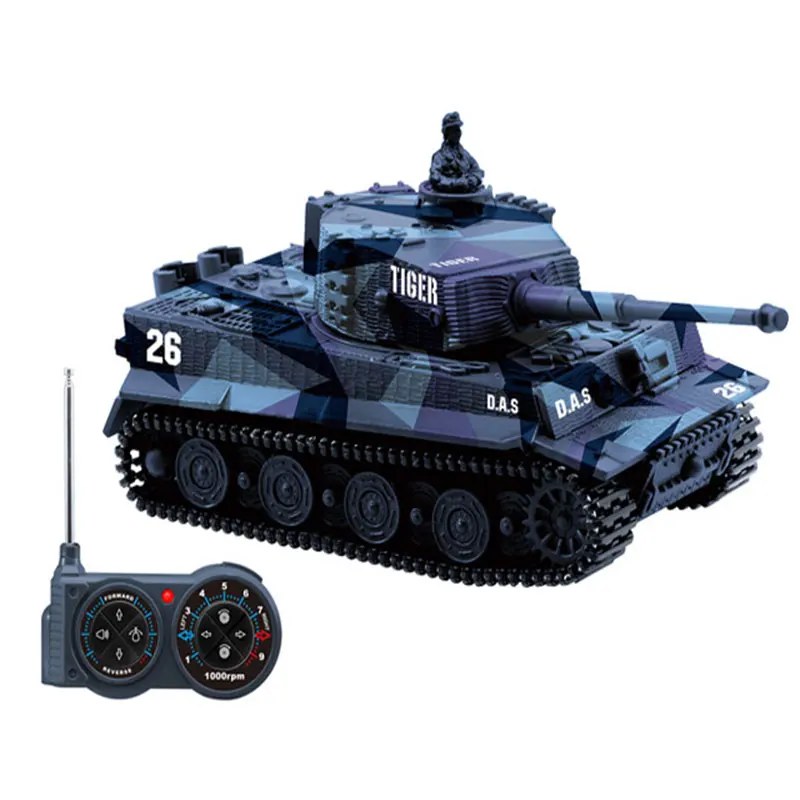 1/72 RC Tank Toy 2117 8-channel Mini Remote Control Rc Tank Car Track Drive Tanker Toy for Children Xmas Gift