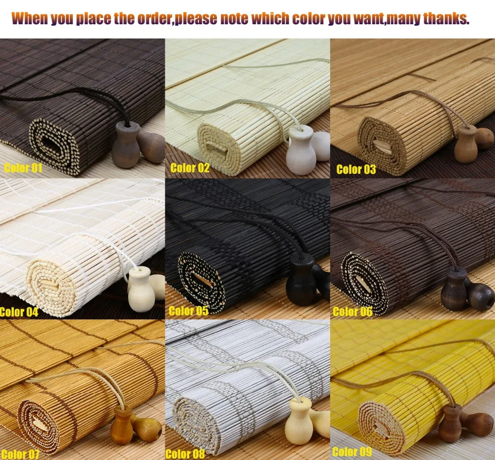 2018 new Wholesale Window Roller Blind Bamboo Blinds roller shutters