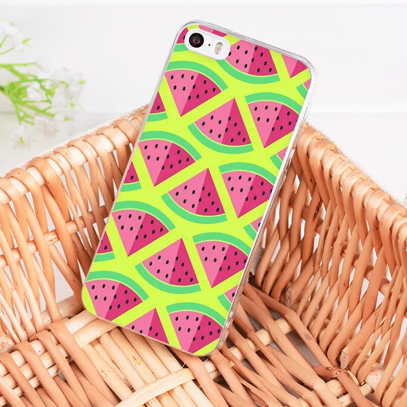 Летние фрукты Pinewatermelon роспись дизайн чехла для телефона iphone 12 11 Pro 8 7 6 6S Plus X 5 5S SE XS