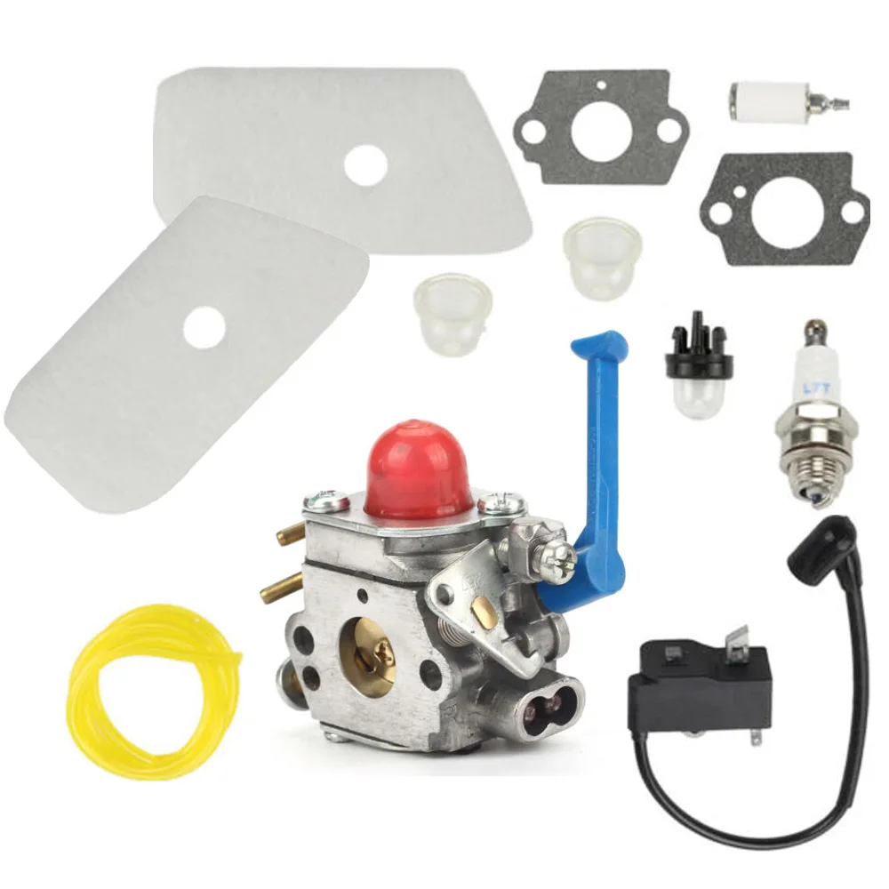 

Oil Cups Carburetor Kit Spark Plug Ignition Coil For Husqvarna 124L 125L 125LD Air Filters