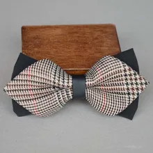 Классический двухслойный мужской деловой Официальный галстук-бабочка, модные галстуки-бабочки мужские, предварительно завязанный чудесный галстук-бабочка, галстук