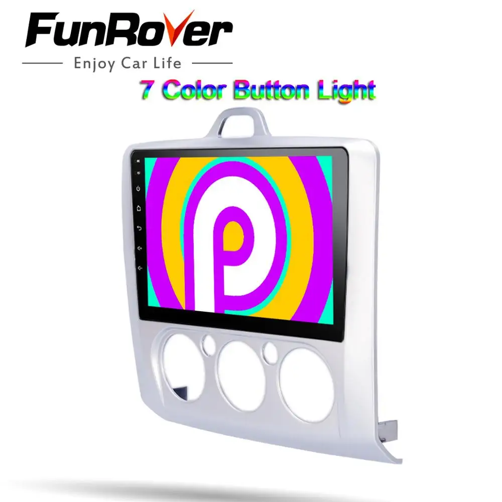 Top Funrover 2.5D+IPS 2 din androi 9.0 Car dvd Radio For Focus 2 Exi MT Mondeo Galaxy S-max smax Kuga c-max 2004 -2011gps multimedia 3