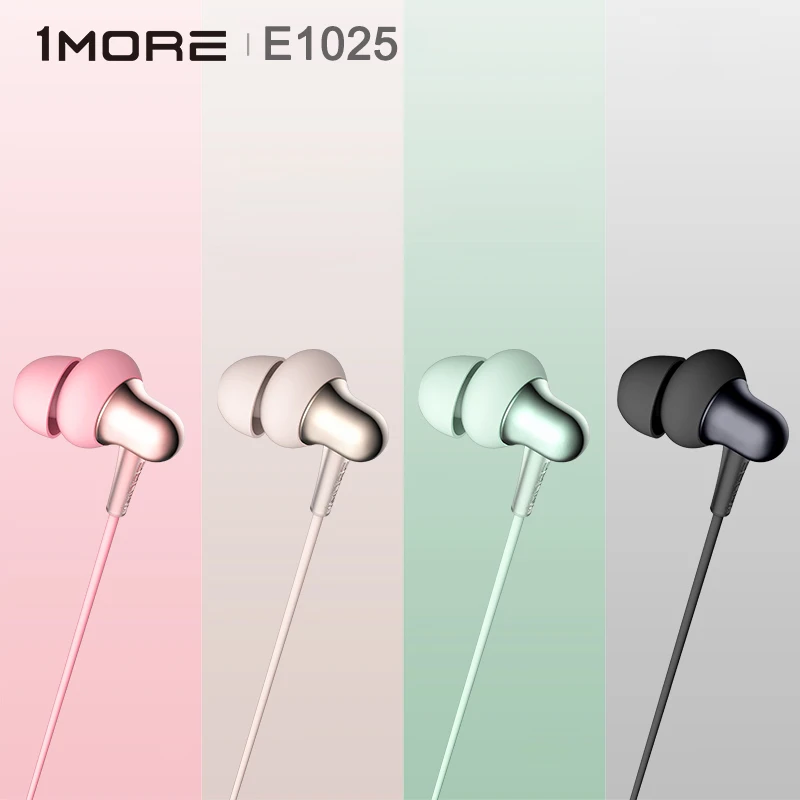 

1MORE E1025 Stylish Dual-dynamic Driver HiFi In-Ear Earphone with MIC Line-control Noise-isolation Headset Student Sport Earbuds