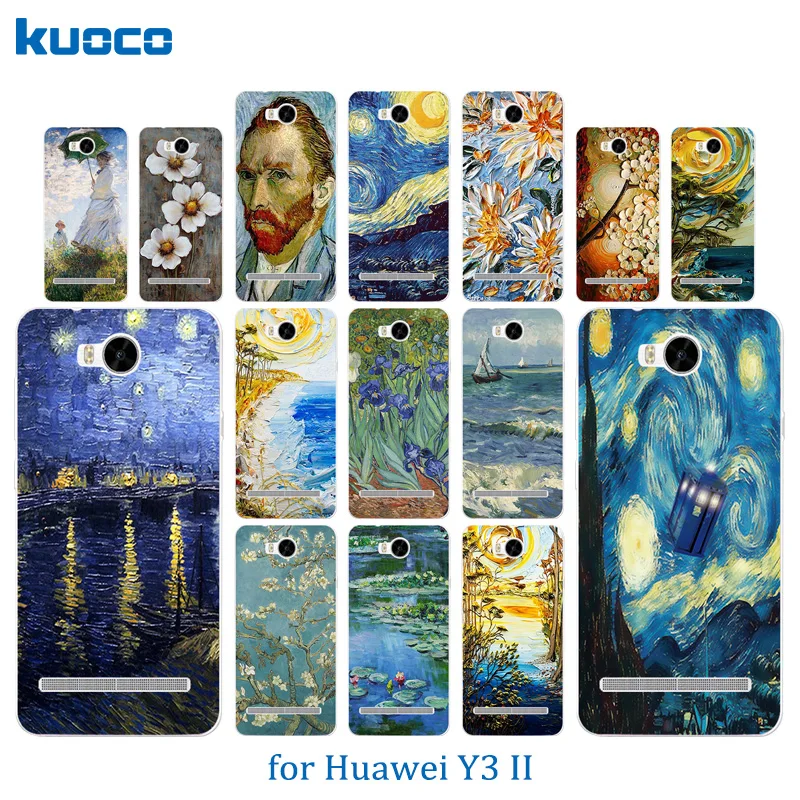 Чехол для телефона Huawei Y3 II 2 Van Gogh Мягкий ТПУ силиконовый чехол 2/Y3II-U22/LUA-U22/Lua-L21 |