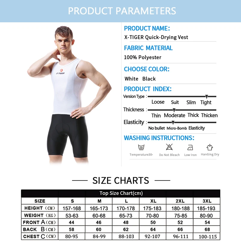Billig X Tiger herren Pro 2020 Bike Cool Mesh Superlight Radfahren Basis Schichten Weste Fahrrad Kurzarm Shirt Atmungsaktiv unterwäsche Jersey