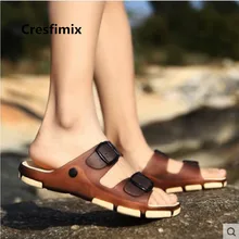 Cresfimix Sandalias; мужские модные удобные пляжные сандалии без застежки; крутые весенние Нескользящие сандалии; Летние сандалии; E3498