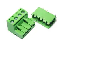 

5.08 4P straight pin + socket 5.08MM terminal green