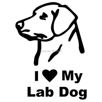 

10 x New Design Funny I Love My Lab Dog Car Creative Decorative Auto Decal Cartoon Car Reflective Car Body Decal Pattern Vinyl