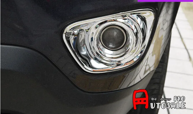 ABS Chrome Front Fog Light Lamp Cover Trim 2pcs for Jeep Compass 2014-2015 Car styling | Автомобили и мотоциклы