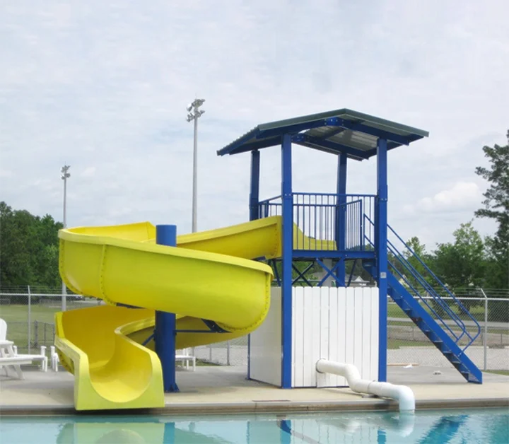 Small-private-fiberglass-swimming-pool-slide-for
