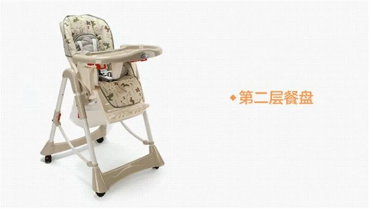 Детский стульчик для кормления ребенка регулируемый и складная детская Eatting ужин высоком стуле регулируемая высота