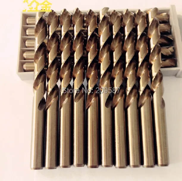 

5pcs 6.5mm 0.256" HSS-Co M35 Straight Shank Twist Drill Bits For Stainless Steel