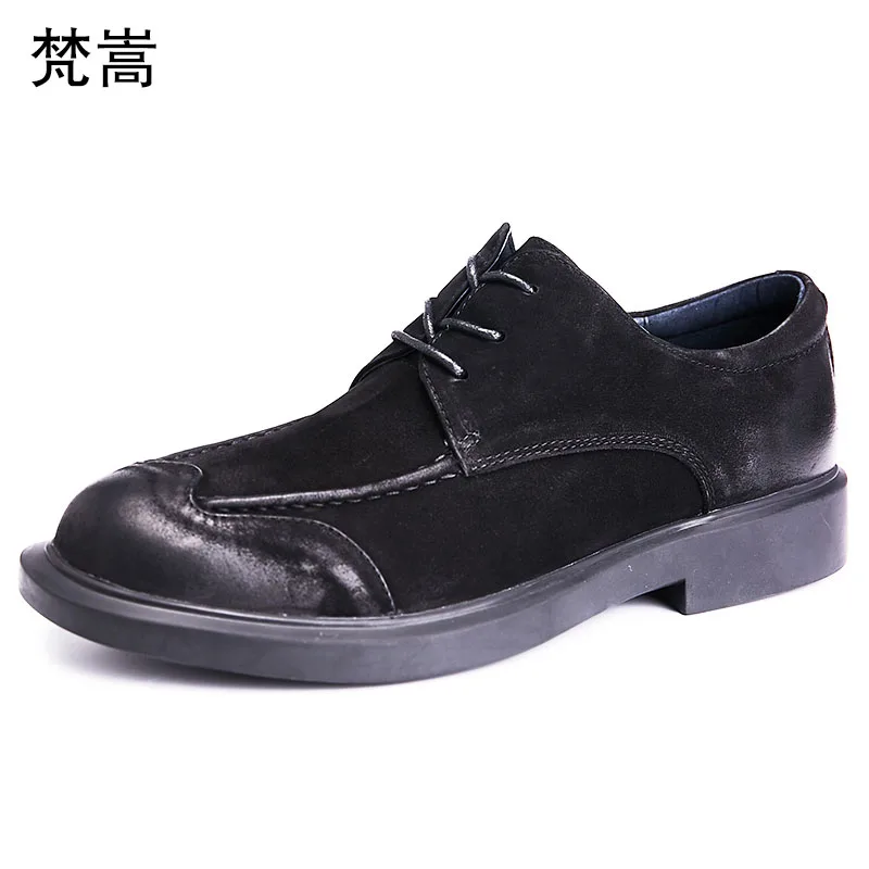 

Genuine Leather casual shoes mens designer shoes men high quality cowhide Lace-Up Business Men Dress Shoes spring autumn