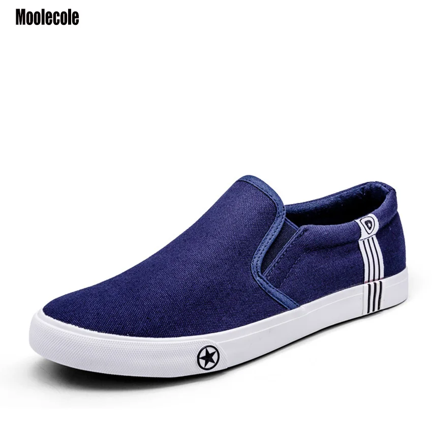 2018 Men's high quality Vulcanized shoes breathable slip on flat