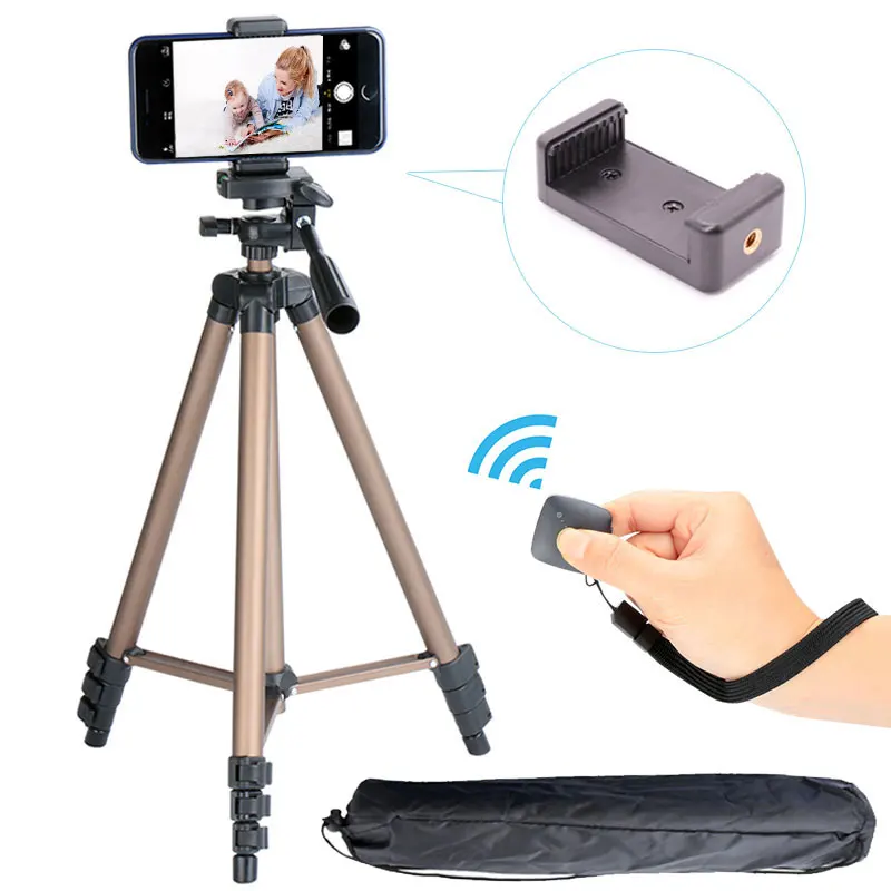 Long Tripod Camera High Tripod With Phone Mount Bluetooth Remote