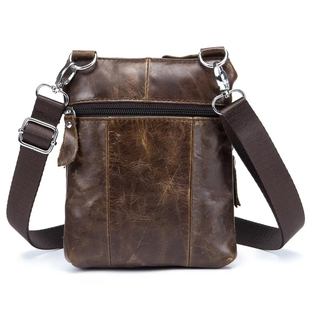 DCOS-BULLCAPTAIN رجال العلامة التجارية الشهيرة عارضة CROSSBODY أكياس الذكور حقيبة الأزياء جلد طبيعي البسيطة الكتف أكياس للرجال