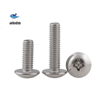 

M3 M4 M5 M6 304 Stainless Steel Mushroom Head Screws JISB1111T Large Flat Head Machine Screws Large Flat Head Screw SUS304