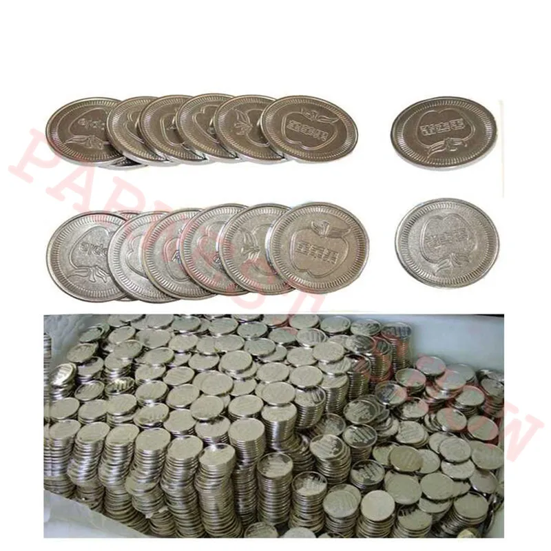 200pcs Game coin token arcade stainless steel Apple Logo token