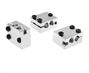 

3D printer accessories Volcanic hot end extrusion head heating aluminum block High temperature version Compatible with PT100