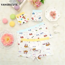 Нижнее белье для мальчиков трусы для мальчиков детские штаны детские трусы-боксеры для мальчиков г. детские трусики 4 шт./партия, A3075-4P