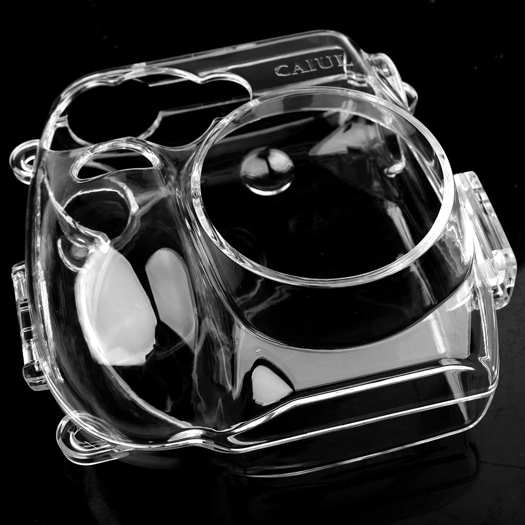 

Cute Crystal Clear Hard Camera Case Cover with Strap for Fujifilm Instax Mini 7s Protects camera from scratches dust damages