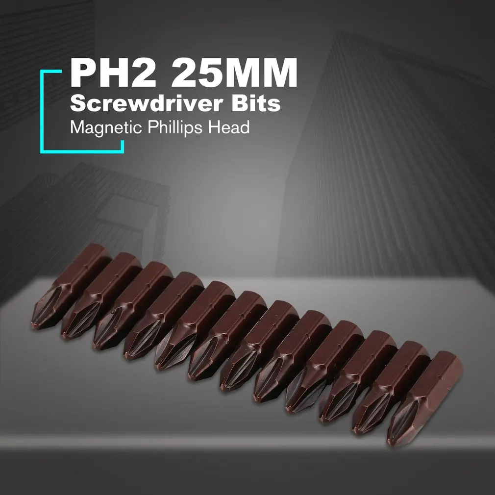 PH2 S2 Сталь Магнитный полушаровая головка с крестом на верхушке насадки для