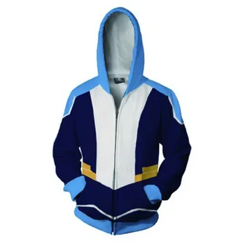 

Voltron: Defender of the Universe Hoodie 3D Printed Akira Kogane Zipper Up Hooded Hoodie Casual Sweatshirt Zip Up Hoody