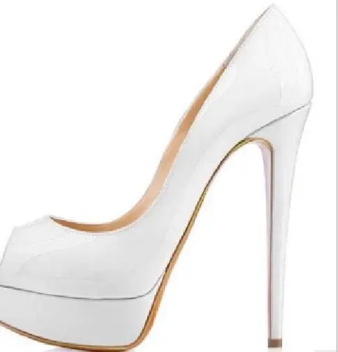 

2019 new large size fish mouth high heels waterproof platform CDTS reverse string fashion model dedicated