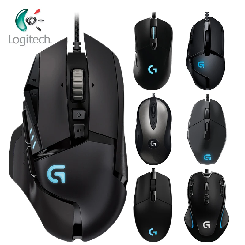 Logitech Original Mouse – G502 Mx518 G402 G302 G102 G300s Wired Gaming Suporte Desktop Computador Portátil Windows 10 8 7 100% G403