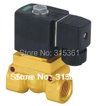 Free Shipping 1/2'' High Pressure and Temperature Solenoid Valve 5404-04 PTFE DC12VD24VAC110V or AC220V