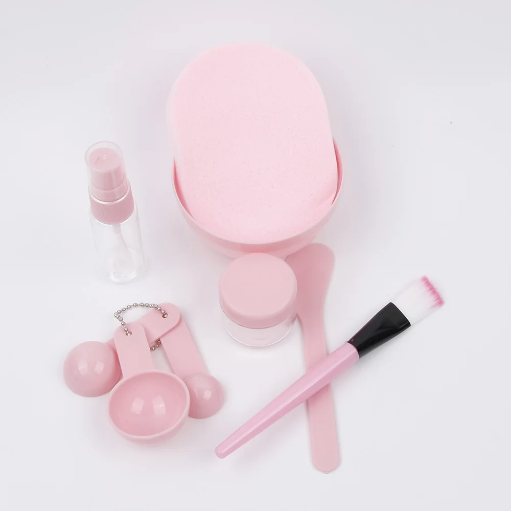9in1 Facial Mixed Stir Spatula Stick Measuring Spoon kit Cosmetic Makeup Tool Beauty Mask Bowl Brush for Women